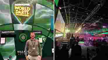 ӣƵ sports media students gain work experience at PDC World Darts Championships